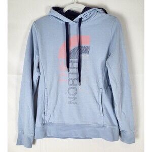 The North Face Hoodie Sweatshirt Womens Medium Light Blue